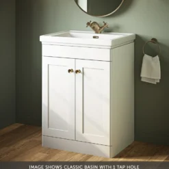 Butler & Rose Ophelia 600mm Floorstanding 2 Door Vanity Unit & Basin