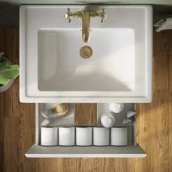 Butler & Rose Ophelia 600mm Wall Mounted 1 Drawer Vanity Unit & Basin