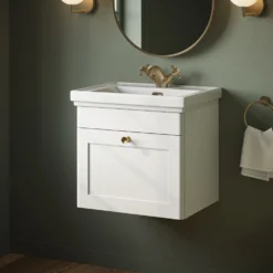 Butler & Rose Ophelia 500mm Wall Mounted 1 Drawer Vanity Unit & Basin