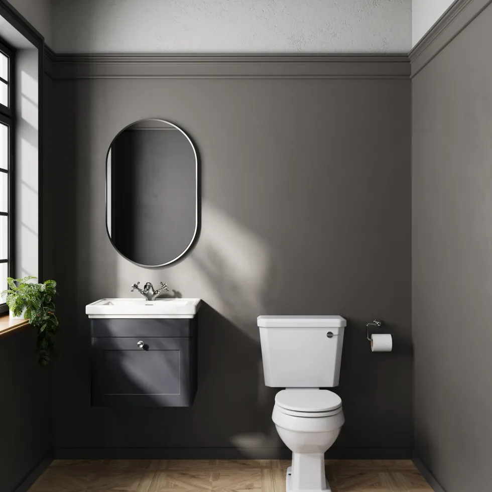 Butler & Rose Ophelia Traditional Close Coupled Toilet (Excluding Seat)