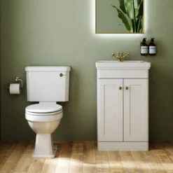 Butler & Rose Ophelia Traditional Toilet & 500mm Floorstanding Vanity Unit Bathroom Suite