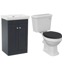Butler & Rose Ophelia Traditional Toilet & 500mm Floorstanding Vanity Unit Bathroom Suite