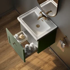 Butler & Rose Ophelia Traditional Toilet & 500mm Wall Hung Vanity Unit Bathroom Suite