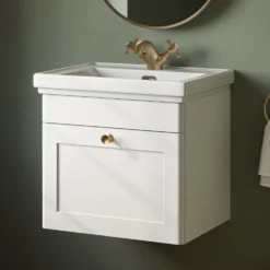 Butler & Rose Ophelia Traditional Toilet & 500mm Wall Hung Vanity Unit Bathroom Suite