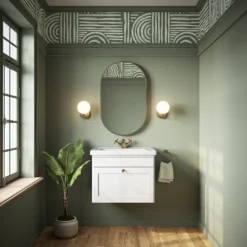 Butler & Rose Ophelia Traditional Toilet & 600mm Wall Hung Vanity Unit Bathroom Suite