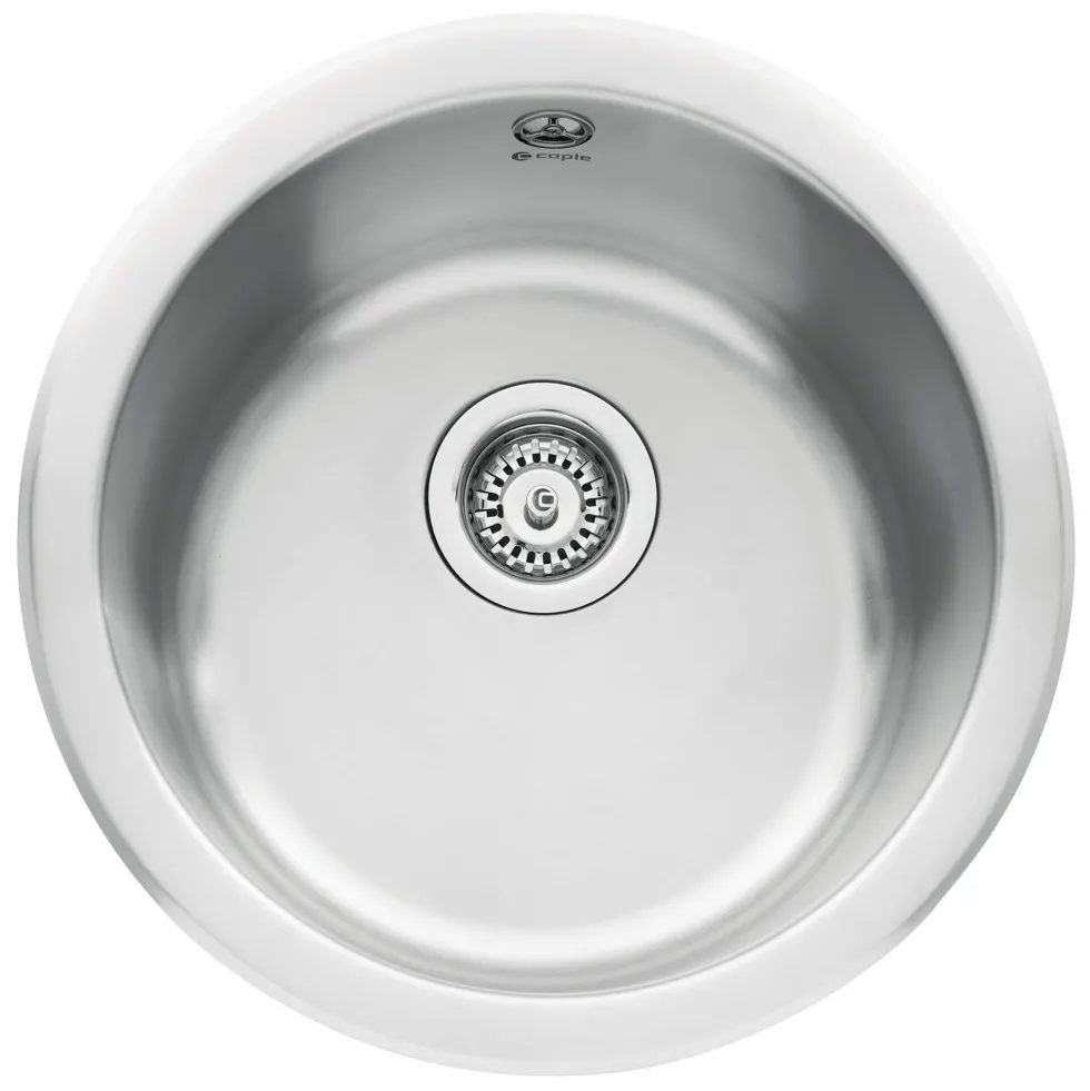 Caple Form 1 Bowl Inset or Undermount Satin Stainless Steel Sink & Waste Kit - 450 x 450mm