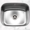 Caple Form 1 Bowl Undermount Satin Stainless Steel Sink & Waste Kit - 557 x 452mm