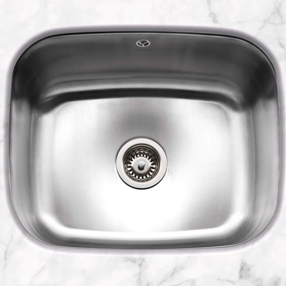 Caple Form 1 Bowl Undermount Satin Stainless Steel Sink & Waste Kit - 557 x 452mm