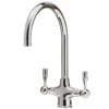 Caple Leval Traditional Twin Lever Mono Kitchen Mixer - Chrome