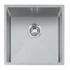 Caple Mode 1 Bowl Inset/Undermount Brushed Stainless Steel Sink & Waste Kit - 440 x 440mm