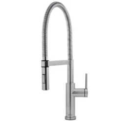 Caple Navitis Single Lever Mono Pull Out Spray Tap - Stainless Steel