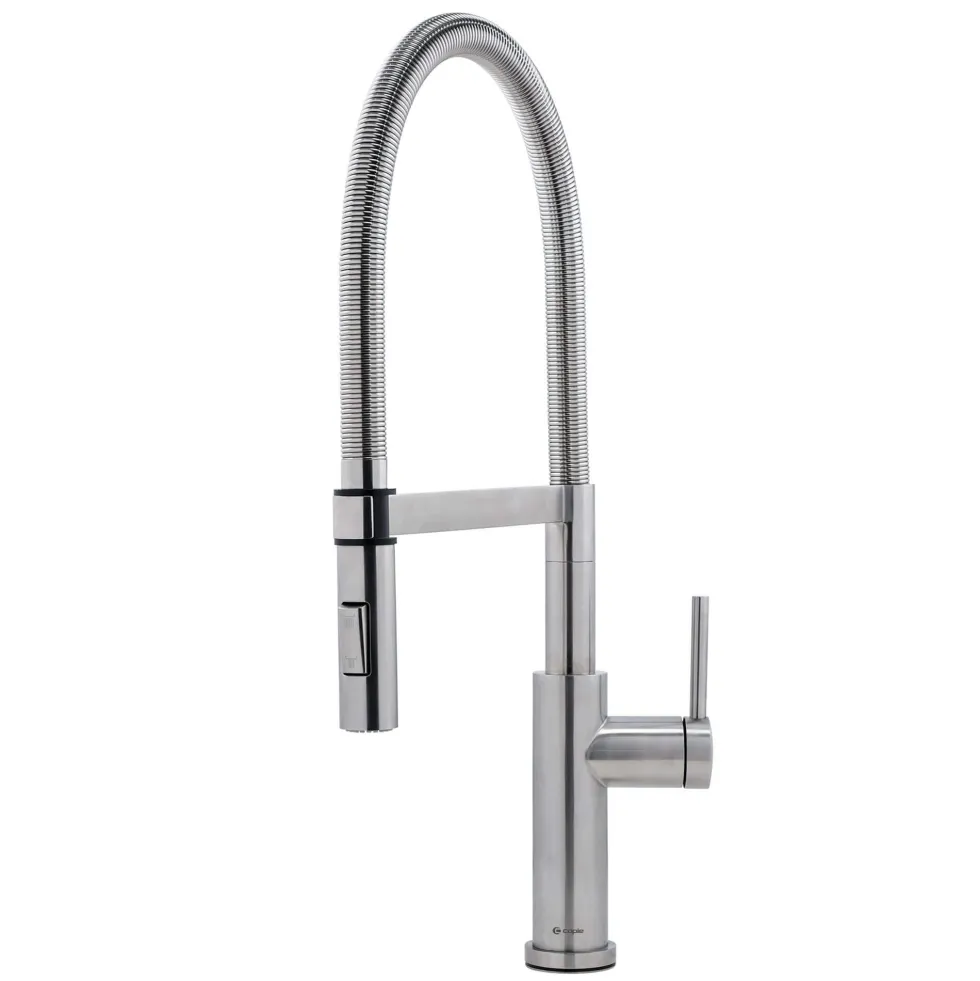 Caple Navitis Single Lever Mono Pull Out Spray Tap - Stainless Steel