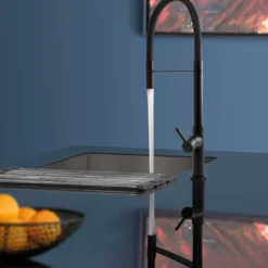 Caple Preto Mono Kitchen Mixer Tap with Pull Out Spray - Matt Black