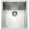 Caple Zero 1 Bowl Inset or Undermount Brushed Stainless Steel Sink & Waste Kit - 400 x 450mm