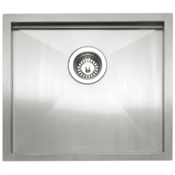 Caple Zero Inset or Undermount Brushed Stainless Steel Drainer & Waste Kit - 500 x 450mm