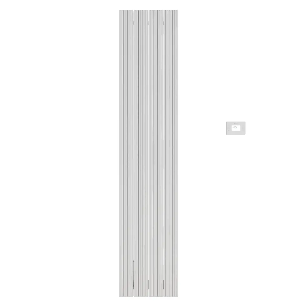 Carisa Boreas M Vertical Electric Single Panel Aluminium Radiator with Smart Wifi Thermostat