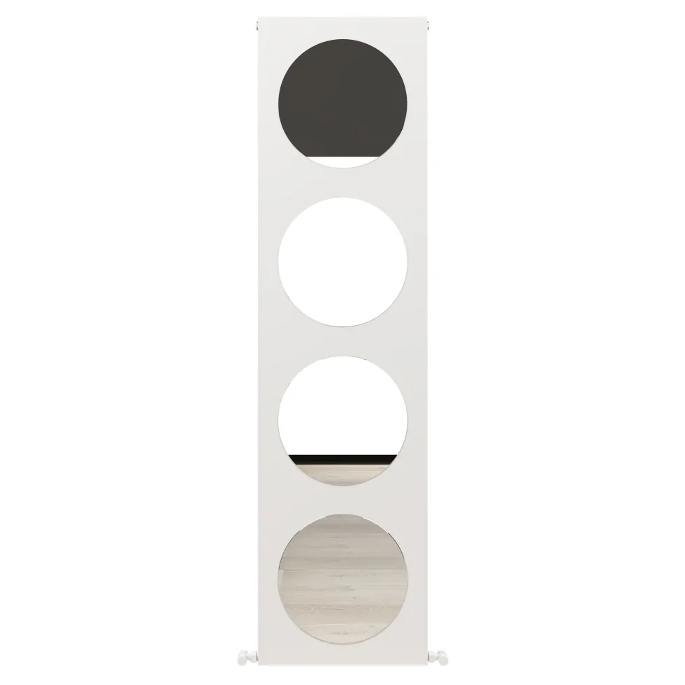 Carisa Circles Aluminium Vertical Mirror Radiator