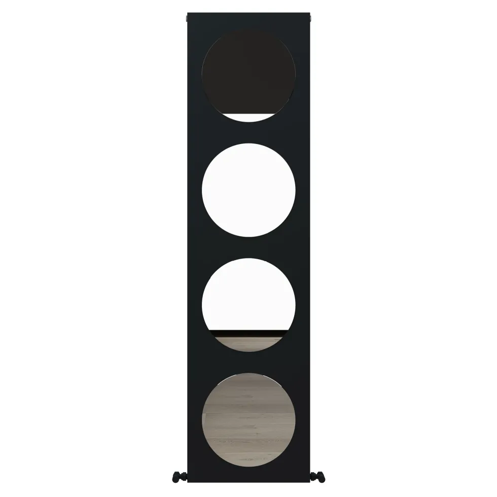 Carisa Circles Aluminium Vertical Mirror Radiator
