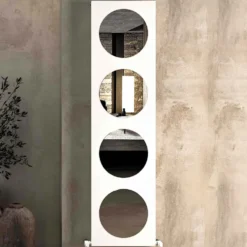 Carisa Circles Aluminium Vertical Mirror Radiator