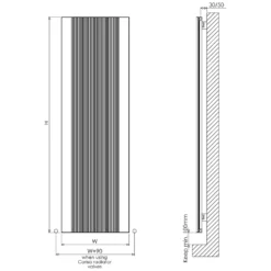 Carisa Dune Horizontal Aluminium Radiator