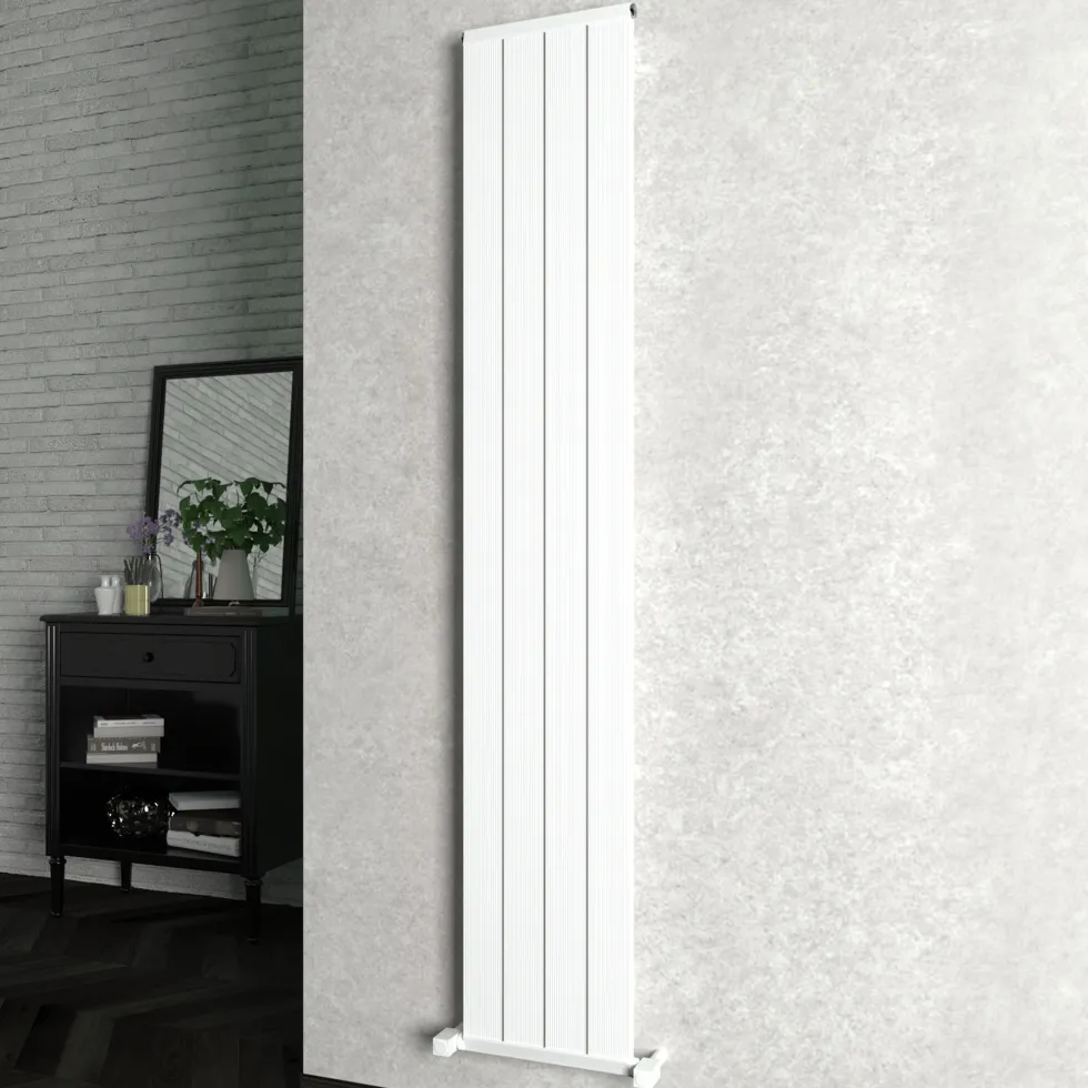 Carisa Elite Flat Panel Textured Vertical Aluminium Radiator
