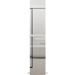 Carisa Elvino Mirrored Aluminium Radiator with Integrated Towel Rail - 1800 x 370mm