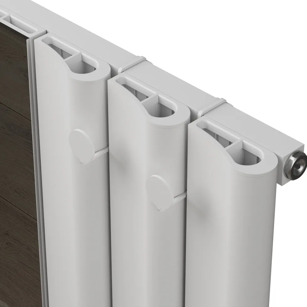 Carisa Entrée Mirrored Vertical Aluminium Designer Radiator