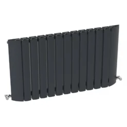 Carisa Gaia Oval Single Panel Horizontal Aluminium Radiator