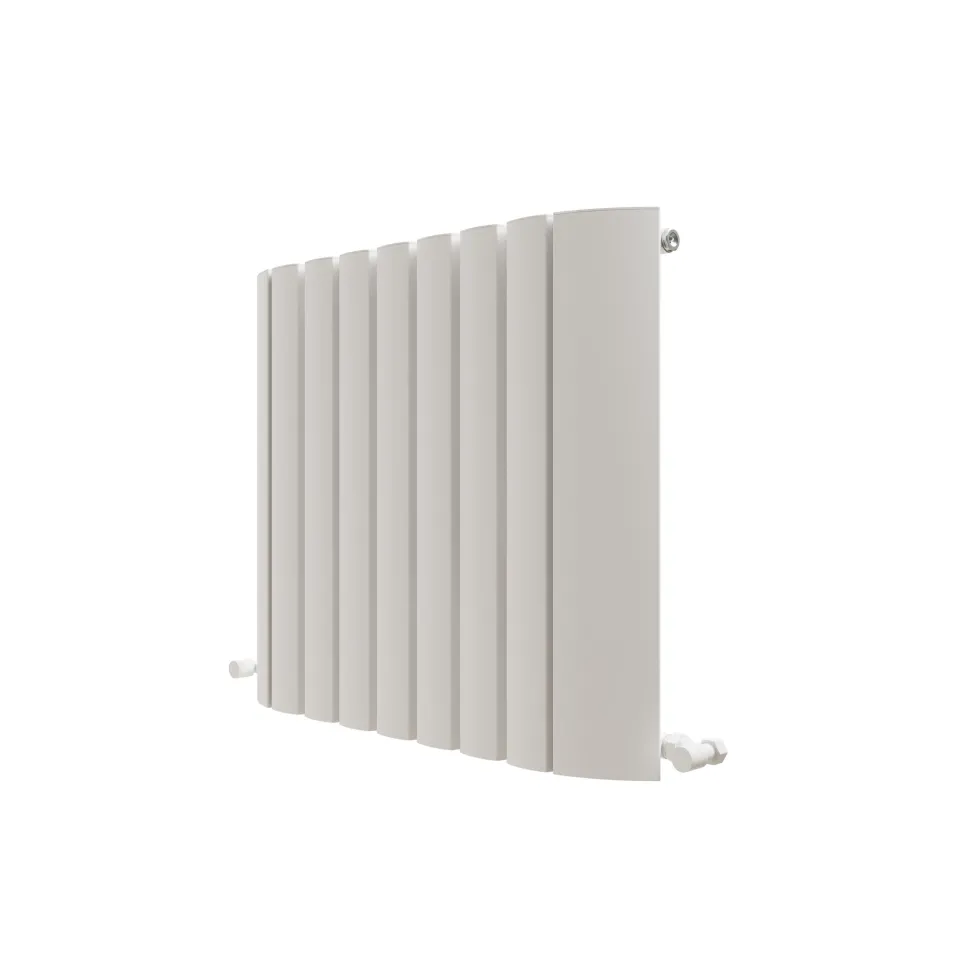 Carisa Gaia Oval Single Panel Horizontal Aluminium Radiator