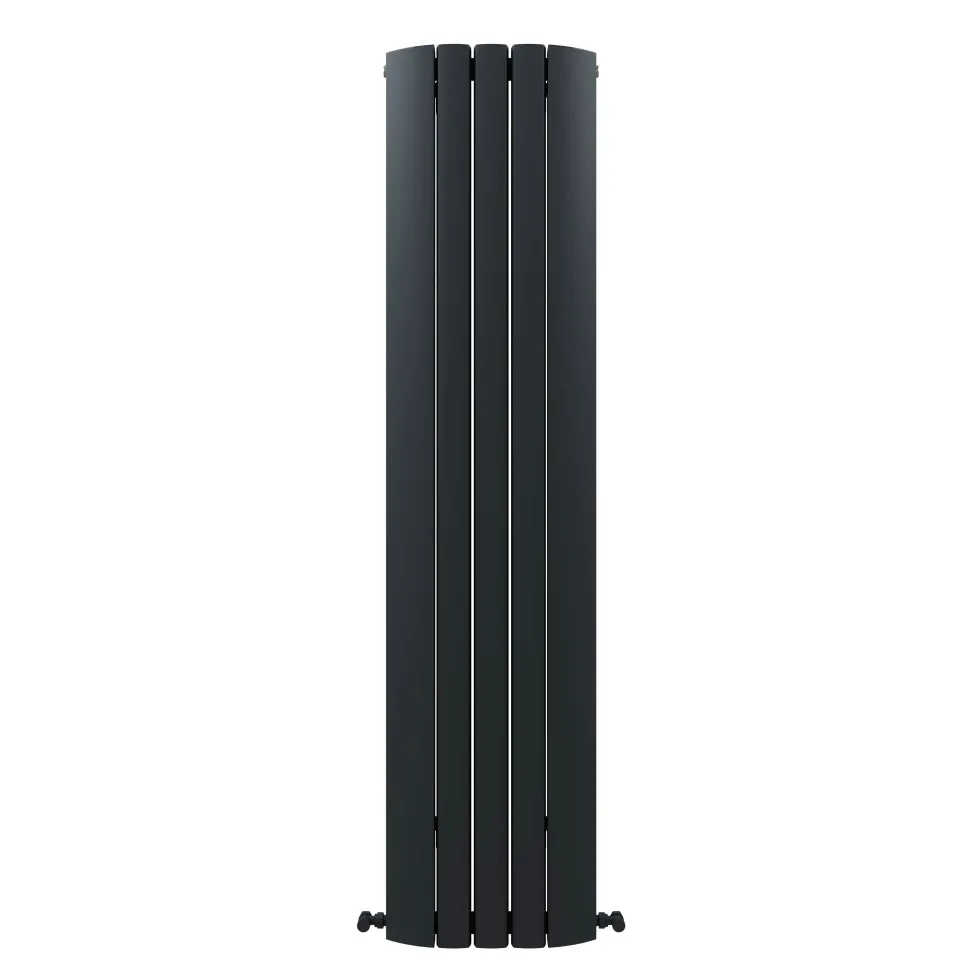 Carisa Gaia Oval Single Panel Vertical Aluminium Radiator