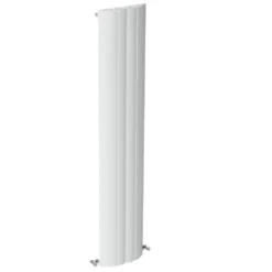 Carisa Gaia Oval Single Panel Vertical Aluminium Radiator