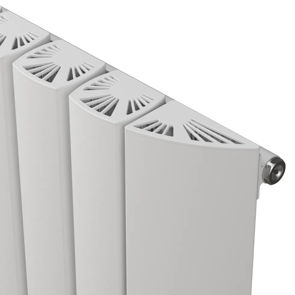 Carisa Gaia Oval Single Panel Vertical Aluminium Radiator