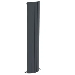 Carisa Gaia Oval Single Panel Vertical Aluminium Radiator