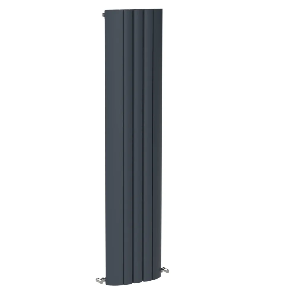 Carisa Gaia Oval Single Panel Vertical Aluminium Radiator