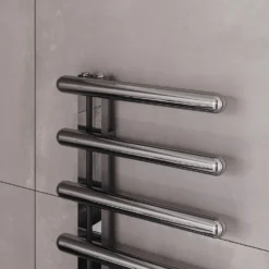 Carisa Ivor Offset Stainless Steel Designer Heated Towel Rail