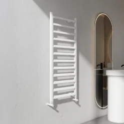 Carisa Lara L Aluminium Ladder Heated Towel Rail