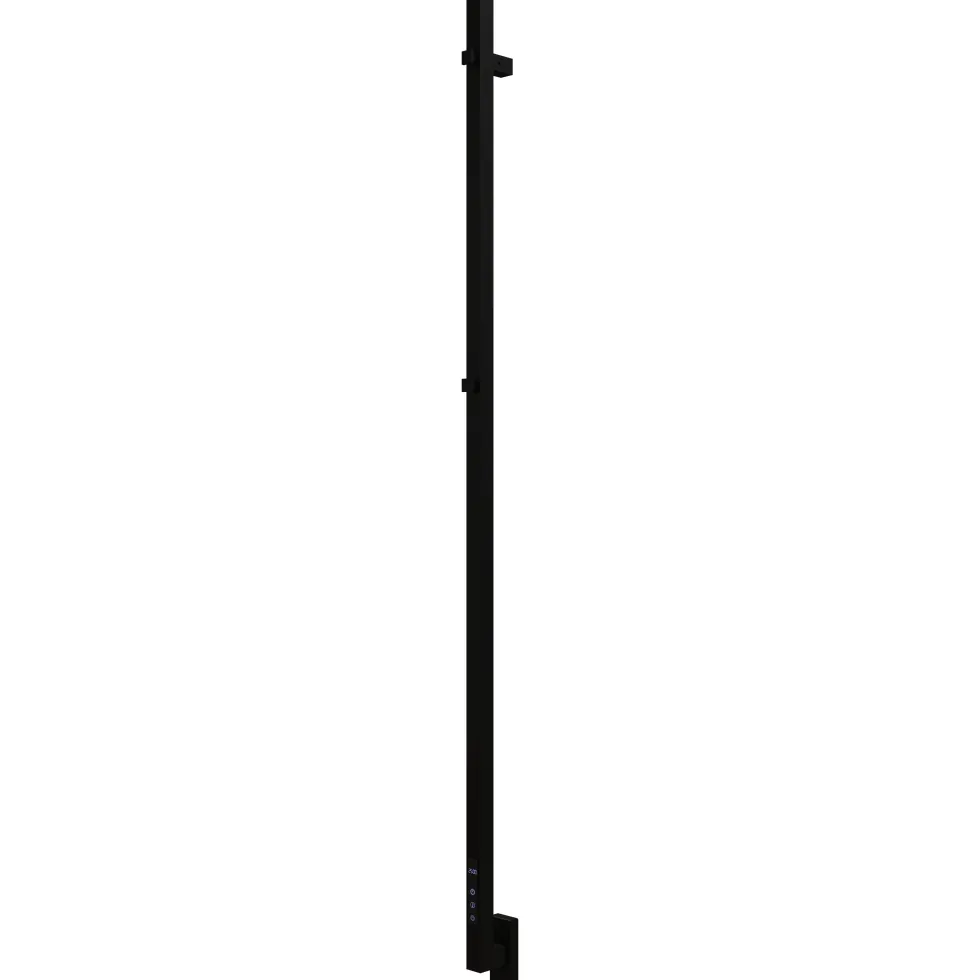 Carisa Maxim Stainless Steel Single Square Electric Heated Towel Bar