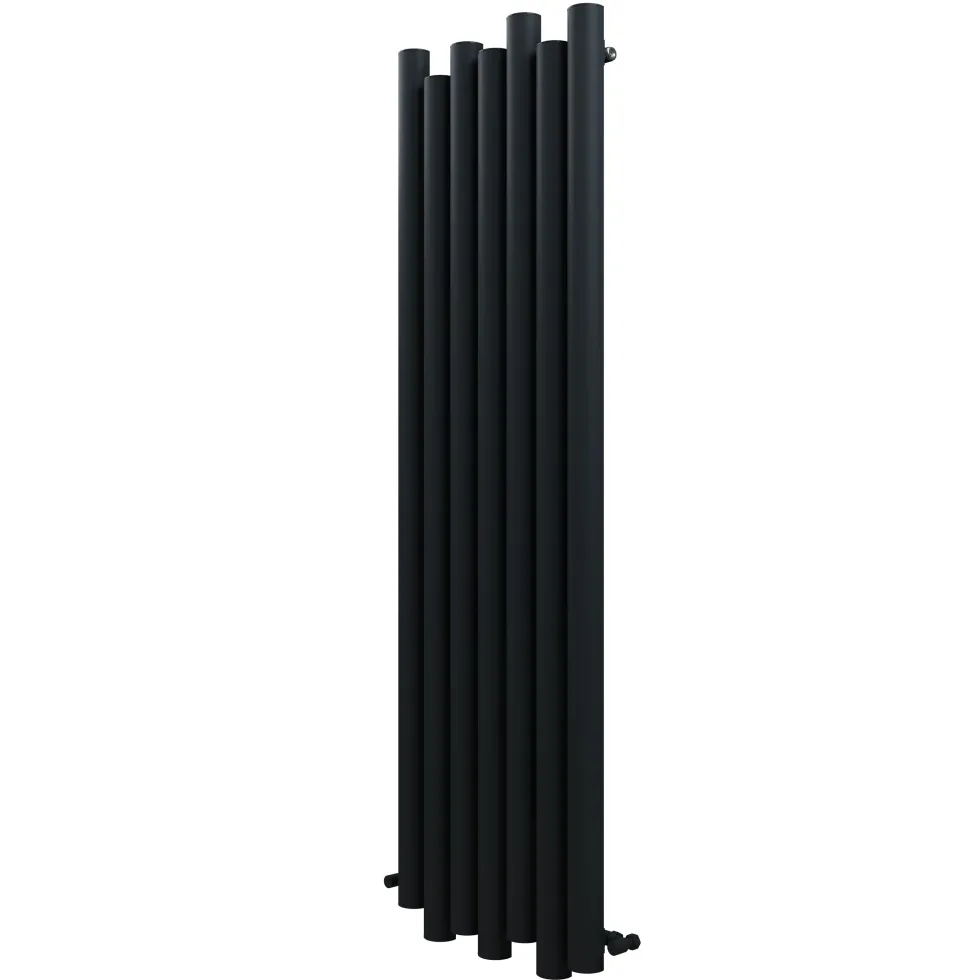 Carisa Motion Single Oval Panel Vertical Aluminium Radiator