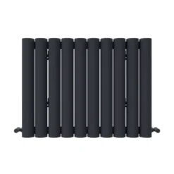 Carisa Otto Oval Single Panel Horizontal Aluminium Radiator