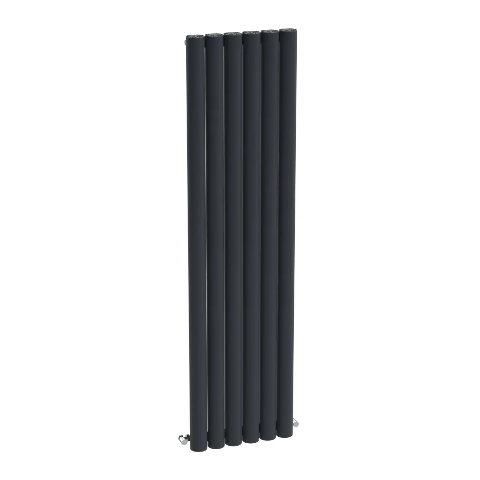 Carisa Otto Oval Single Panel Vertical Aluminium Radiator