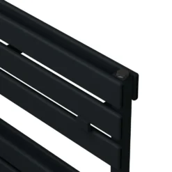 Carisa Plata Bath Flat Double Panel Aluminium Heated Towel Rail