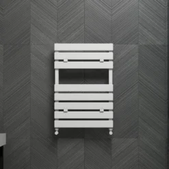 Carisa Plata Bath Flat Panel Aluminium Heated Towel Rail