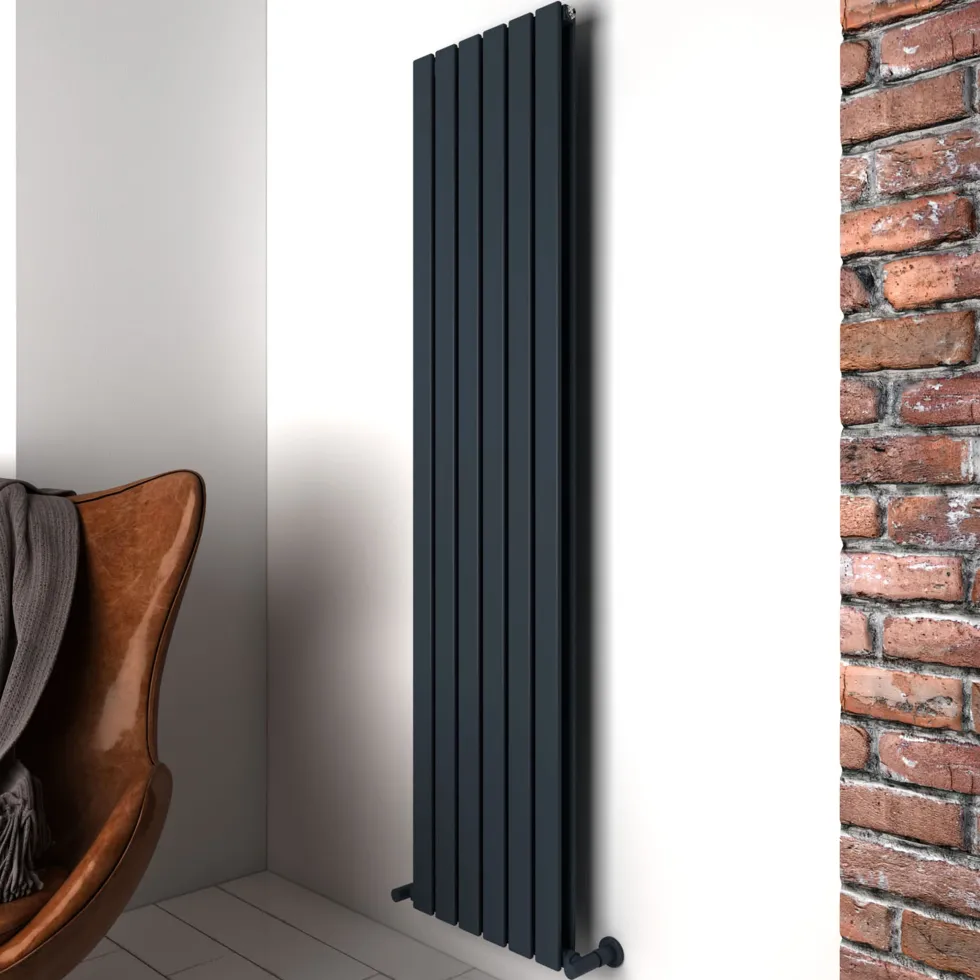 Carisa Plata Double Panel Vertical Aluminium Radiator