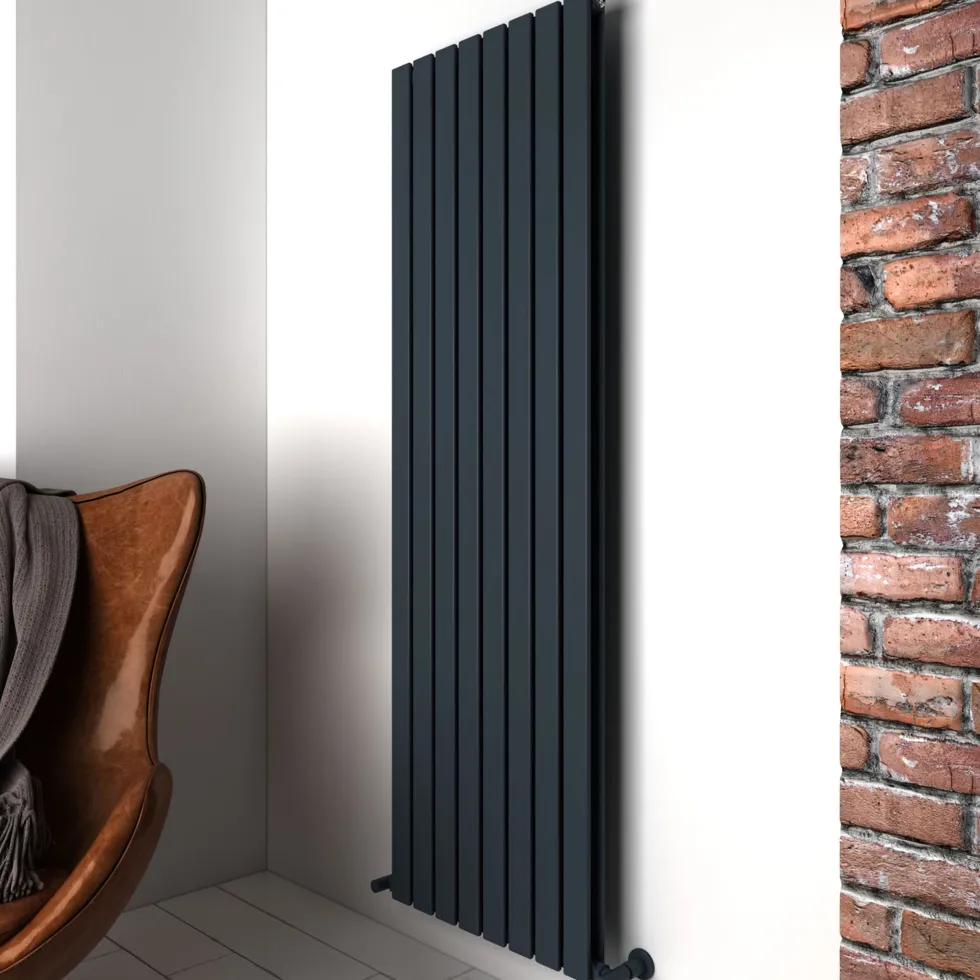 Carisa Plata Double Panel Vertical Aluminium Radiator