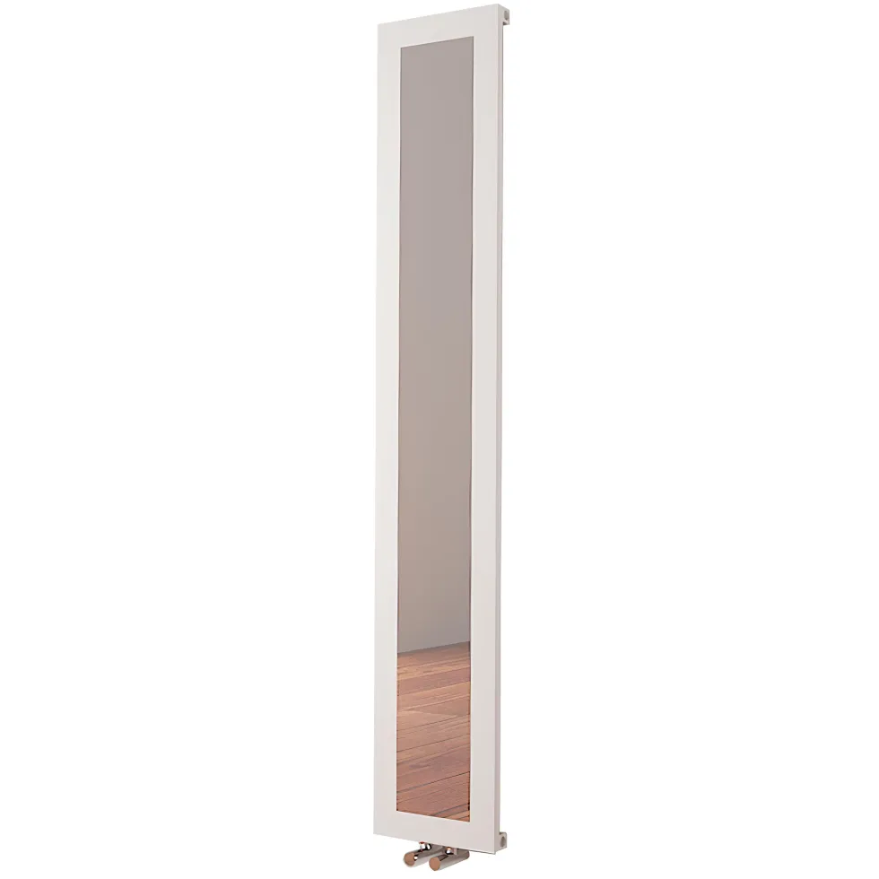 Carisa Quadro Vertical Mirrored Aluminium Radiator