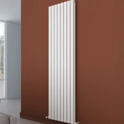Carisa Tallis Oval Double Panel Vertical Aluminium Radiator