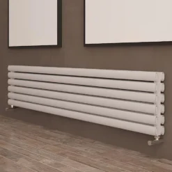 Carisa Tallis XL Oval Double Panel Horizontal Aluminium Radiator