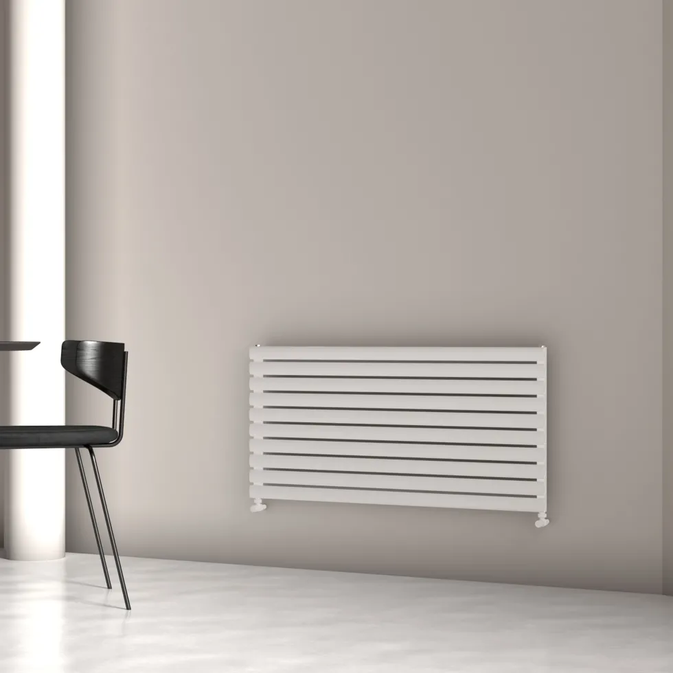 Carisa Tallis XL Oval Single Panel Horizontal Aluminium Radiator