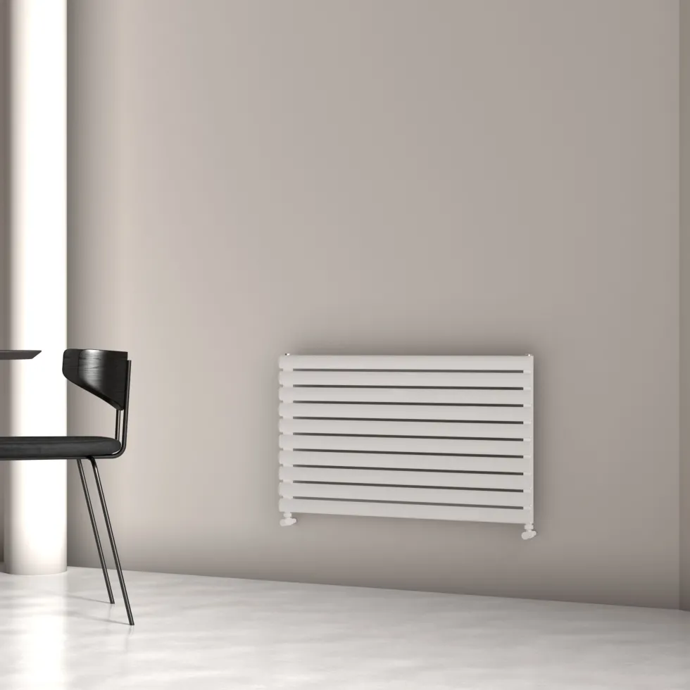 Carisa Tallis XL Oval Single Panel Horizontal Aluminium Radiator