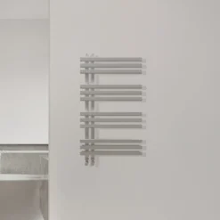 Carisa Terra Offset Aluminium Heated Towel Rail